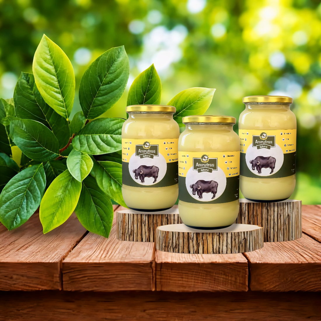Amrutras Pure A2 Desi Buffalo Ghee 1 Litre | Buy Pure Buffalo Ghee Online India